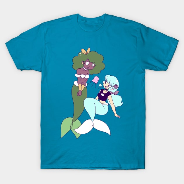 Mermaids and Jellyfish T-Shirt by saradaboru